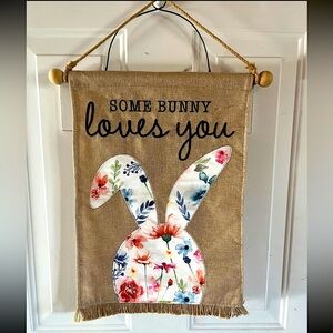 Easter-themed Burlap Hanging Banner